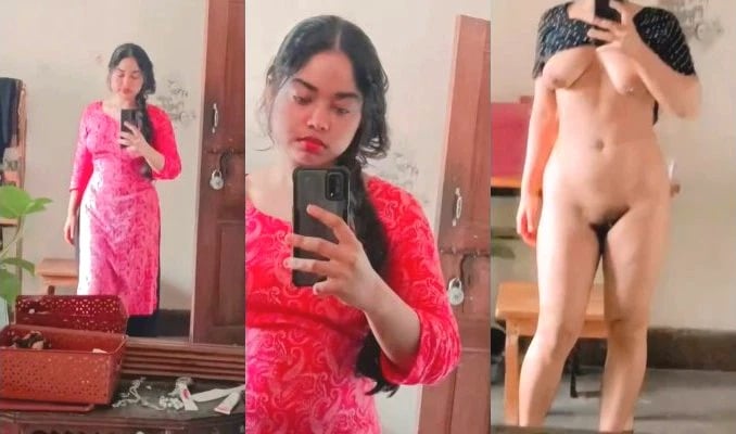 Horny Desi Girl Record her Nude Selfie Video