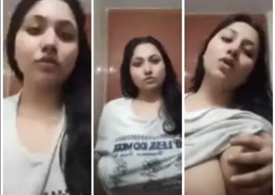 Horny Tanker GF Showing Pressing Boobs HD