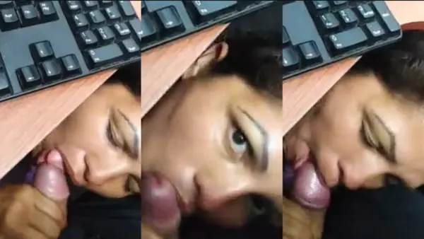 Secretary Giving Blowjob In Office Boss HD