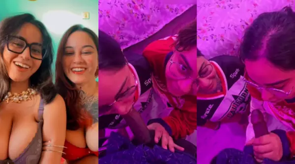 Twin Sisters Sunandini & Shinjini Threesome HD
